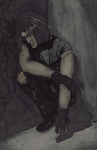 Trent Reznor in corner