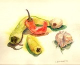 Peppers and garlic