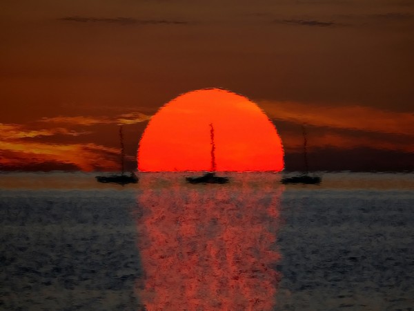 Sailing Across the Sunset