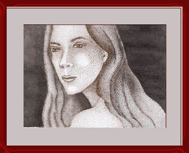 Retrato em branco e preto