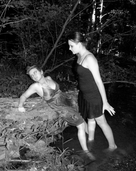 Gothic Portrait Session in water