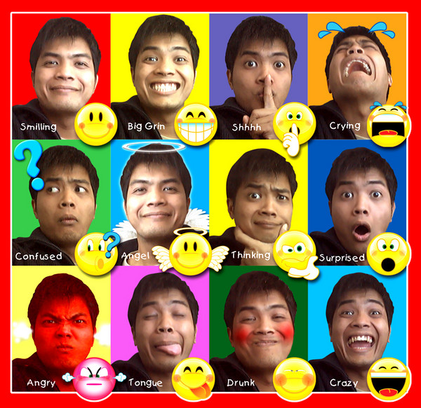 multiple emoticons 