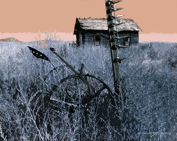 Out My Back Door Series..Grandpas House and Plow 2