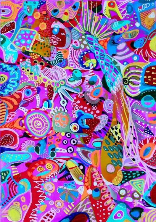 Colorful abstract art by Veera Zukova