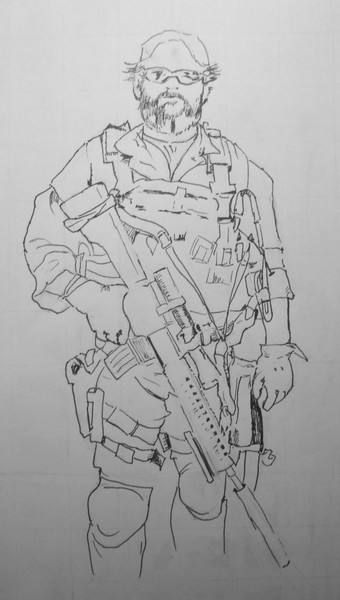 Legacy Sketches:  Special Forces Soldier