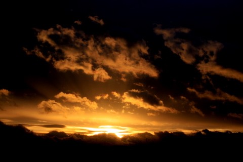 Burning clouds