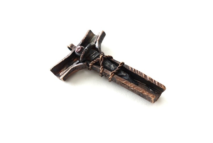 Tau Cross .  Saint Francis of Assisi San Damiano Gomolka Art studio line