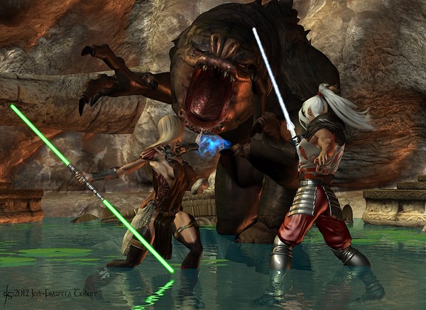 The Jedi - Frank Frazetta Tribute