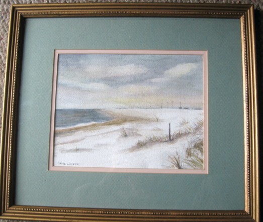 Snowy beach