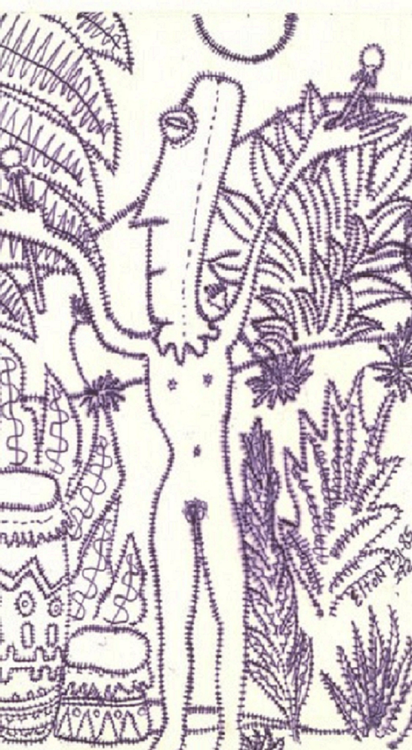 Jungle: the Jungle telegraph..(c) 1985...elton houck...Jungle sounds abound art.....................