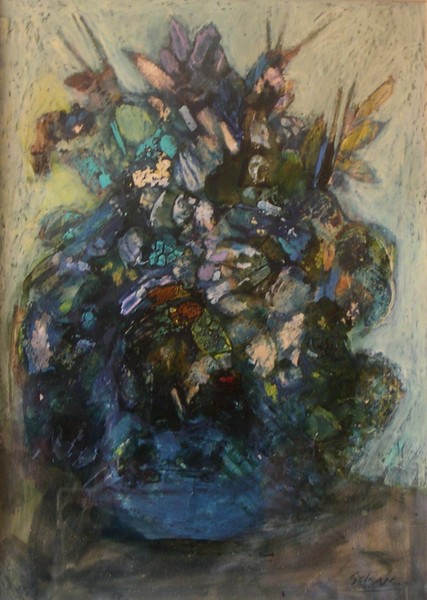 Blue vase