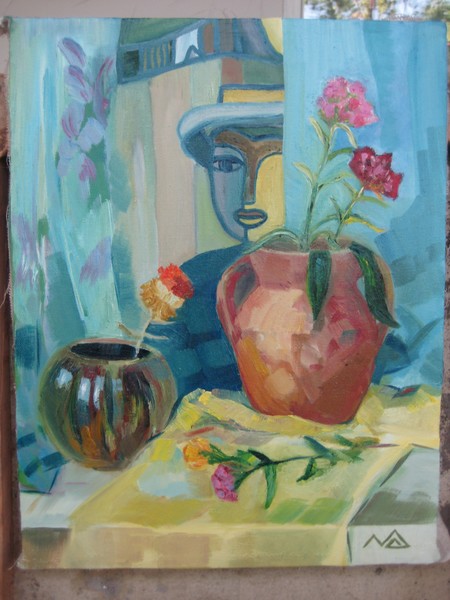 Still Life with Picasso Scarf