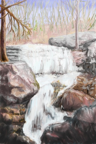 rushing water
