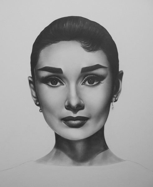 Audrey Hepburn  Graphite