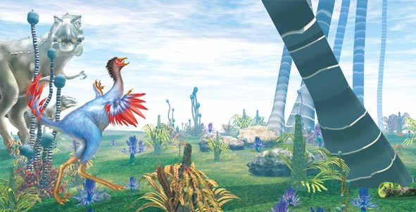T-Rex and Caudripteryx