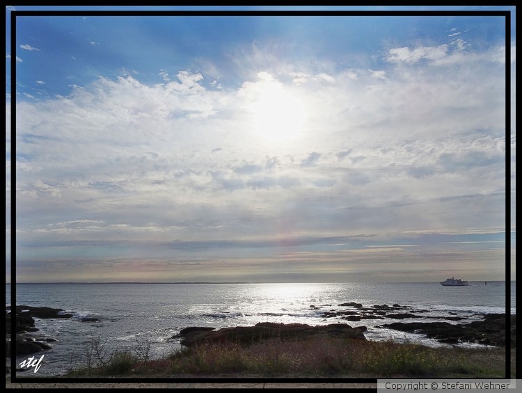 morning walk by the seaside