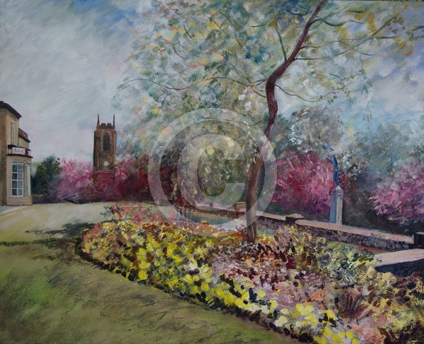 Rydings Park and War Memorial in Spring