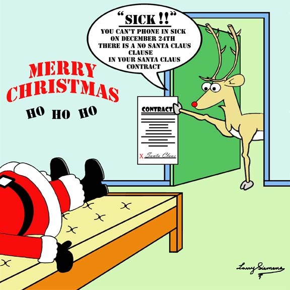 sick santa