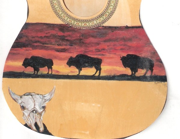 guitar decorating western style