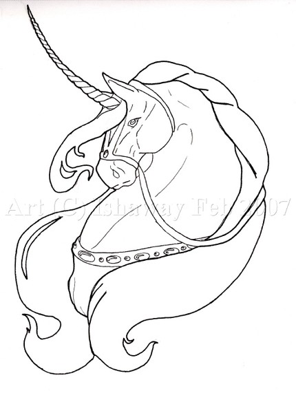 Unicorn Bust