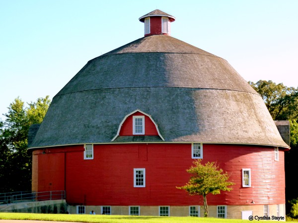 Round Red Barn