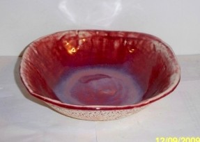 Cherry Red Ceramic Side Dish