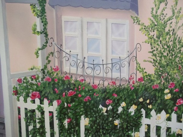 Garden Room rose garden detail