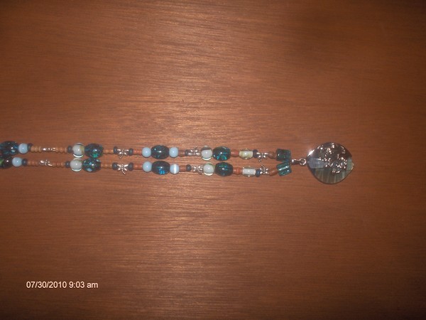 Blue and silver necklace