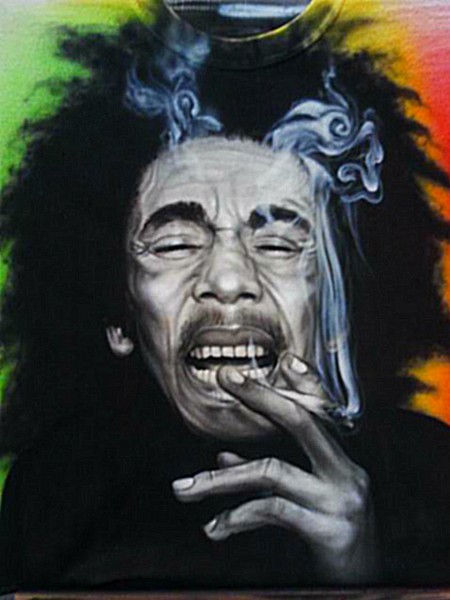 Freehand portrait airbrush art 