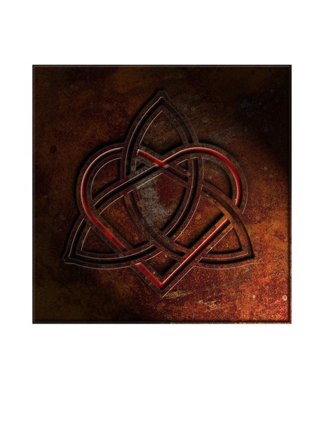 Celtic Knot Valentine Heart 01 - Rust 01