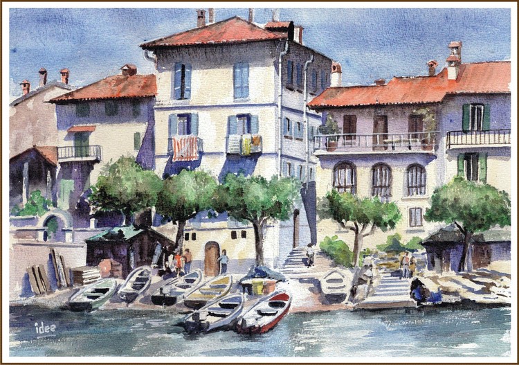 Along the shore of Stresa, the raw side