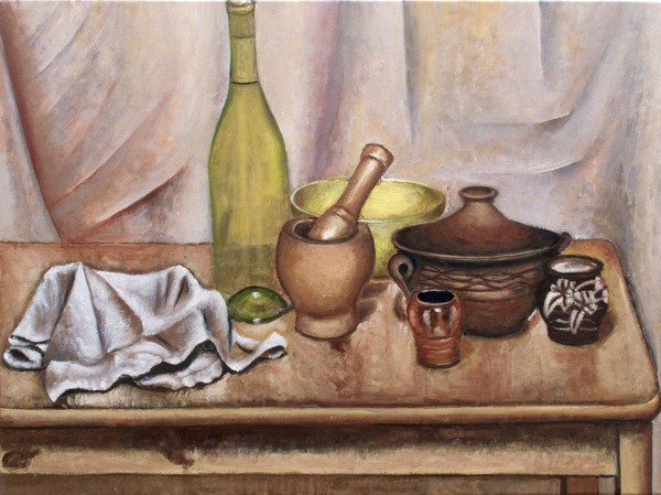 Still life with bottle