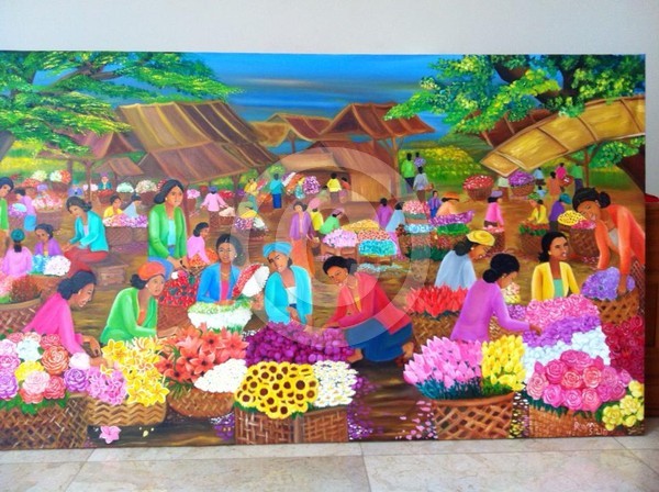 Indonesian Traditional Flower Market