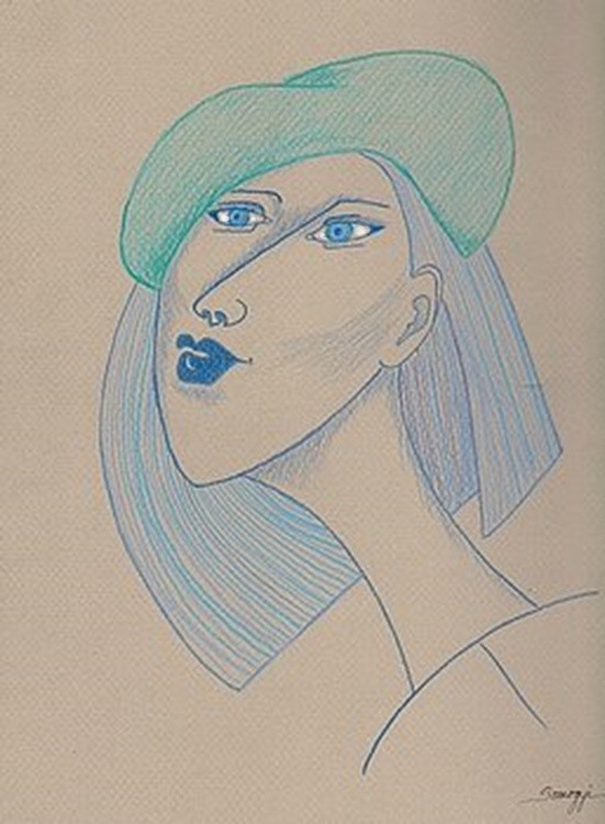 Girl in Blue Beret