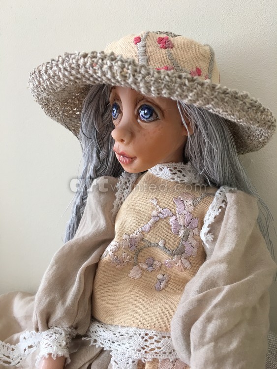 Folk art doll Lina
