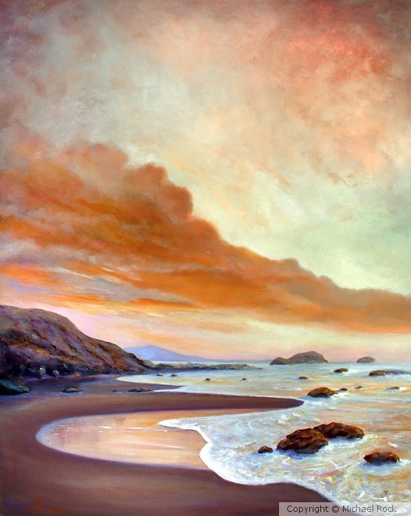 LATE AFTERNOON ON SAN SIMEON BEACH
