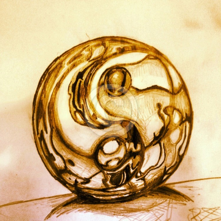 Chrome Taoist Sphere