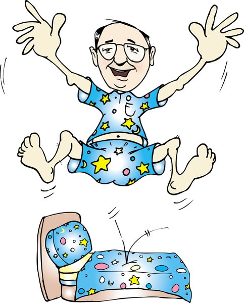 jumping Larry-cartoon