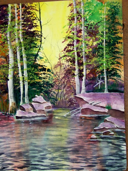 learning watercolor