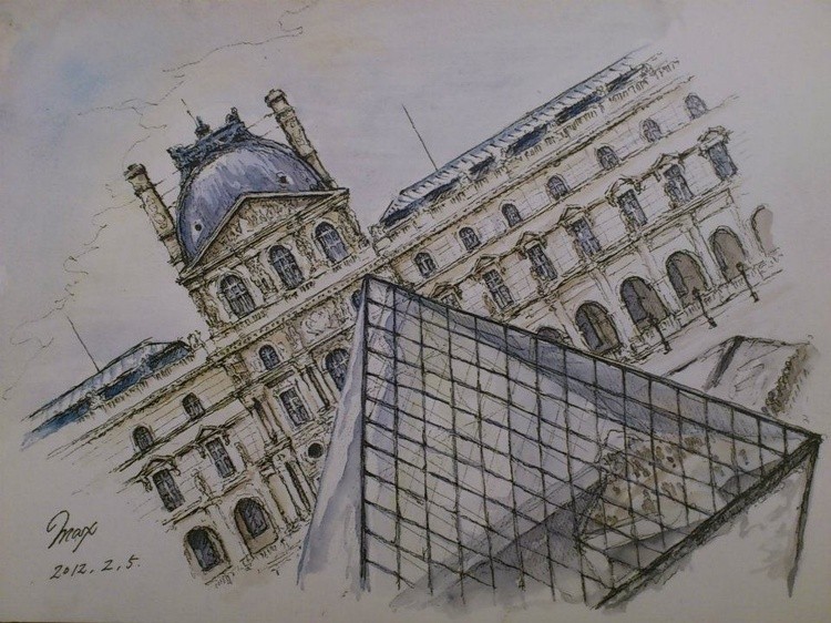 90 min. Quick Sketch Paris (no title)