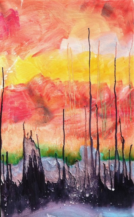 brodelnde Landschaft | seething landscape