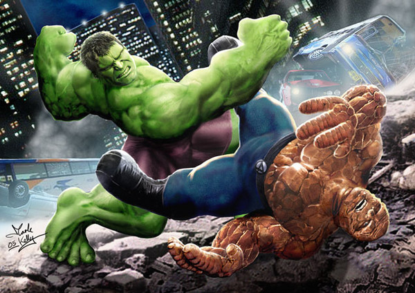 Hulk Vs Thing - Movie Style