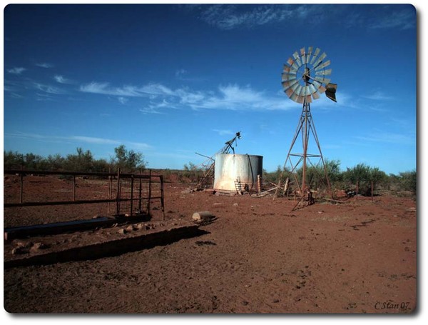 Windmill In Outback