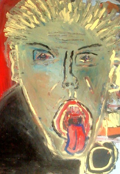 Personage with toungue