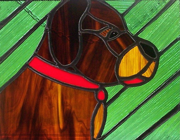 Chocolate Lab Sun Catcher