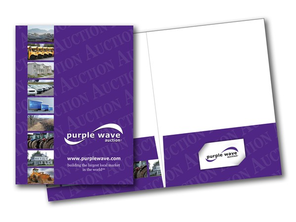 Purple Wave Document Folder