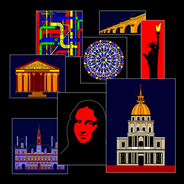 Collage Inspired by Paris