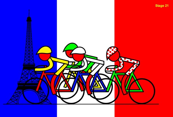 tour de france 2014 stage 21 passing the eiffel tower