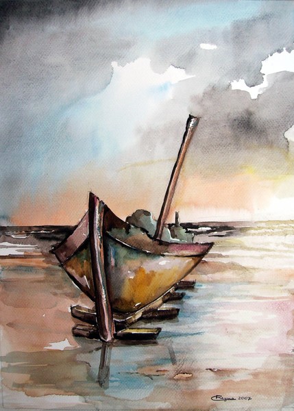 A boat and the sea
