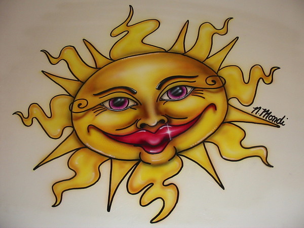 blazing sun